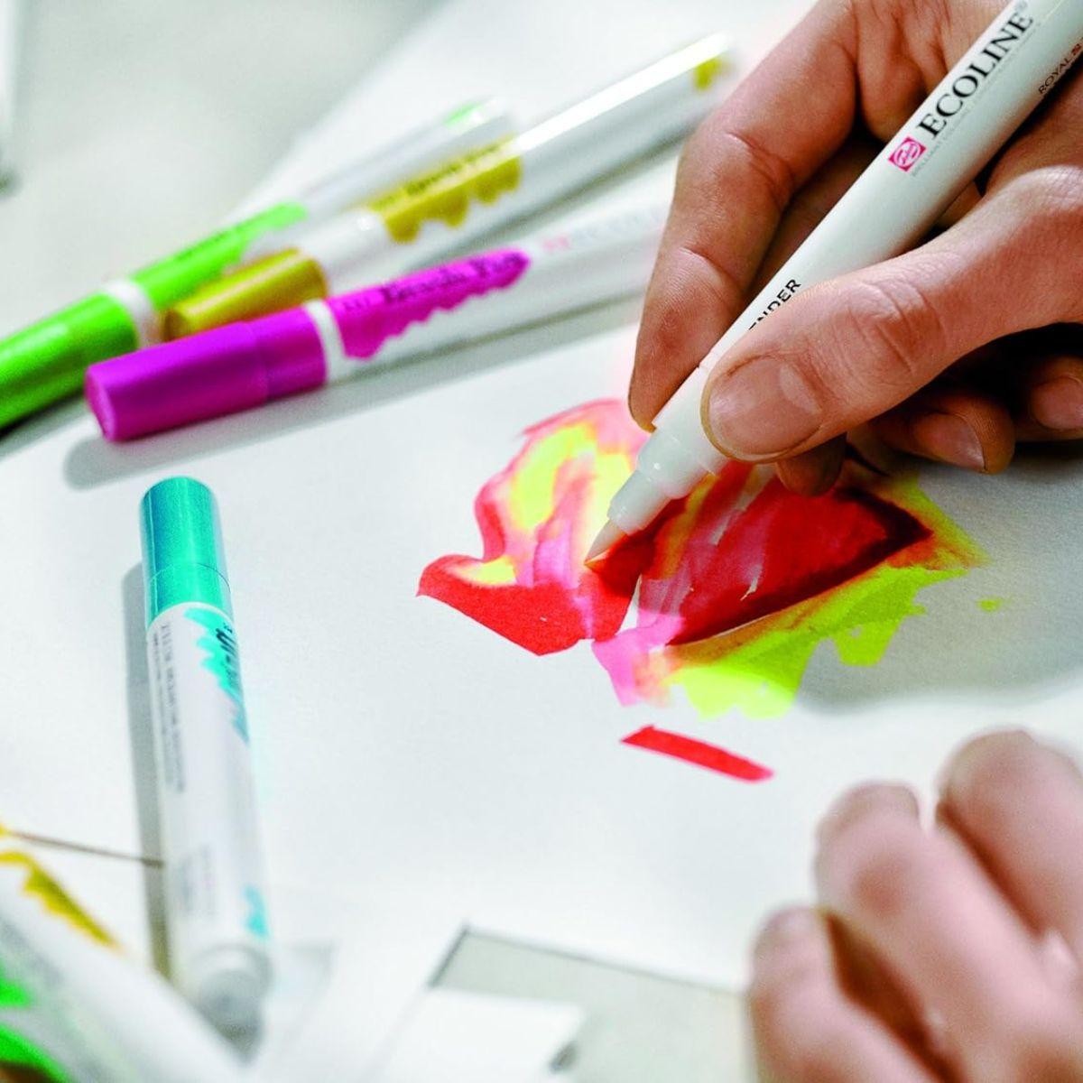 Marcadores Acuarela Ecoline Tonos Pasteles Set 5-6