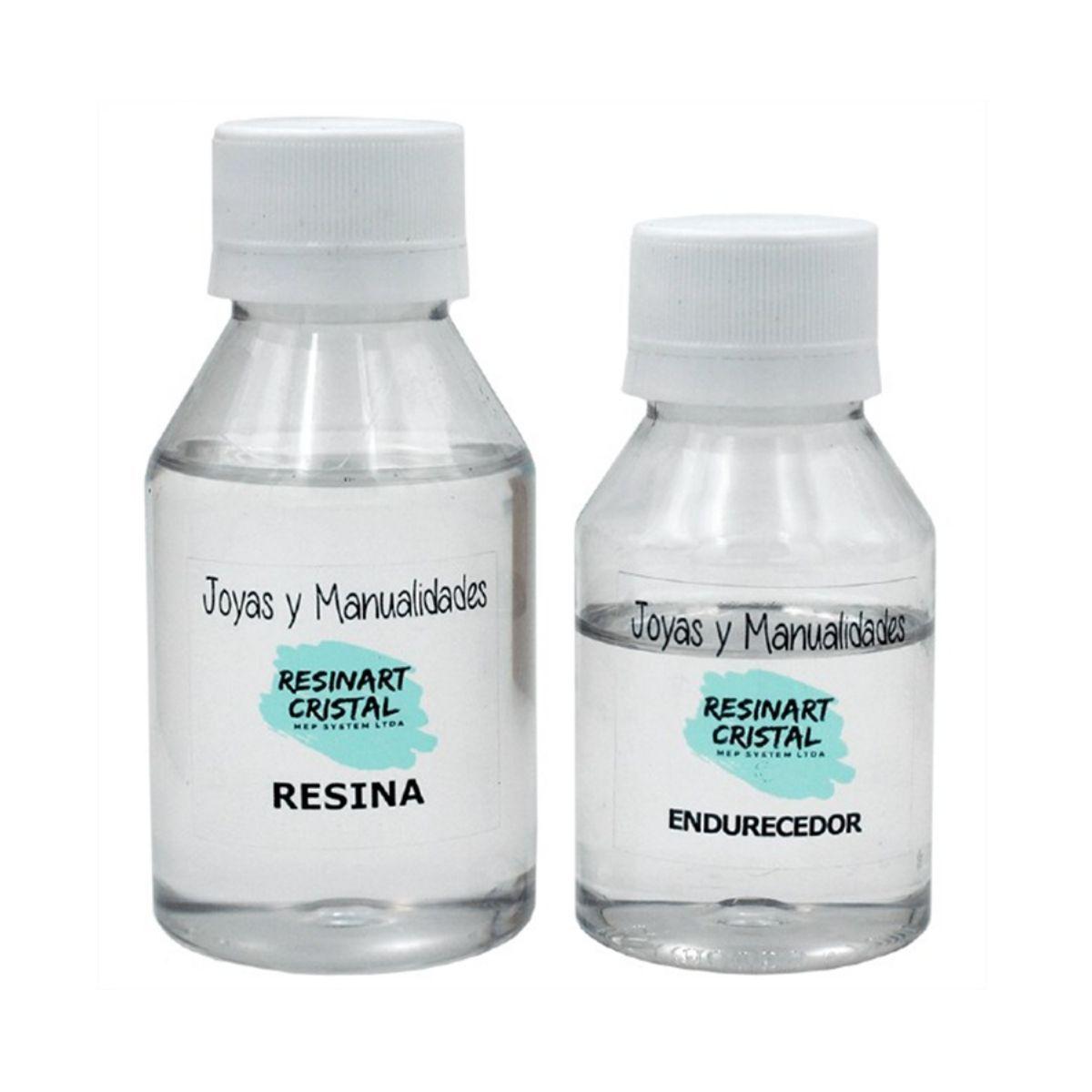 Kit Resina Epóxica Cristal Joyas Manualidades Resinart 300gr-0