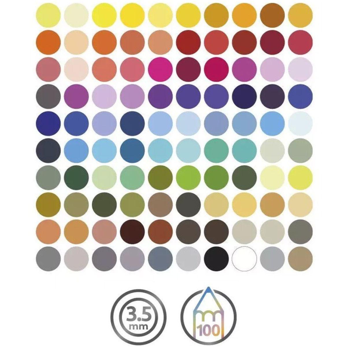 Set 100 Lápices de Colores Derwent Chromaflow-2