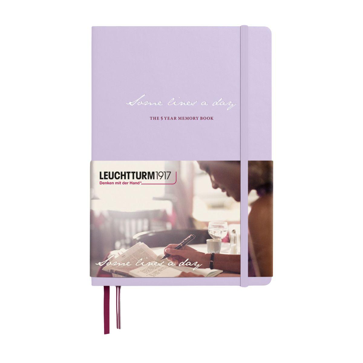 Libreta Leuchtturm 1917 A5 Tapa Dura 80gr 365 pág Lila-0