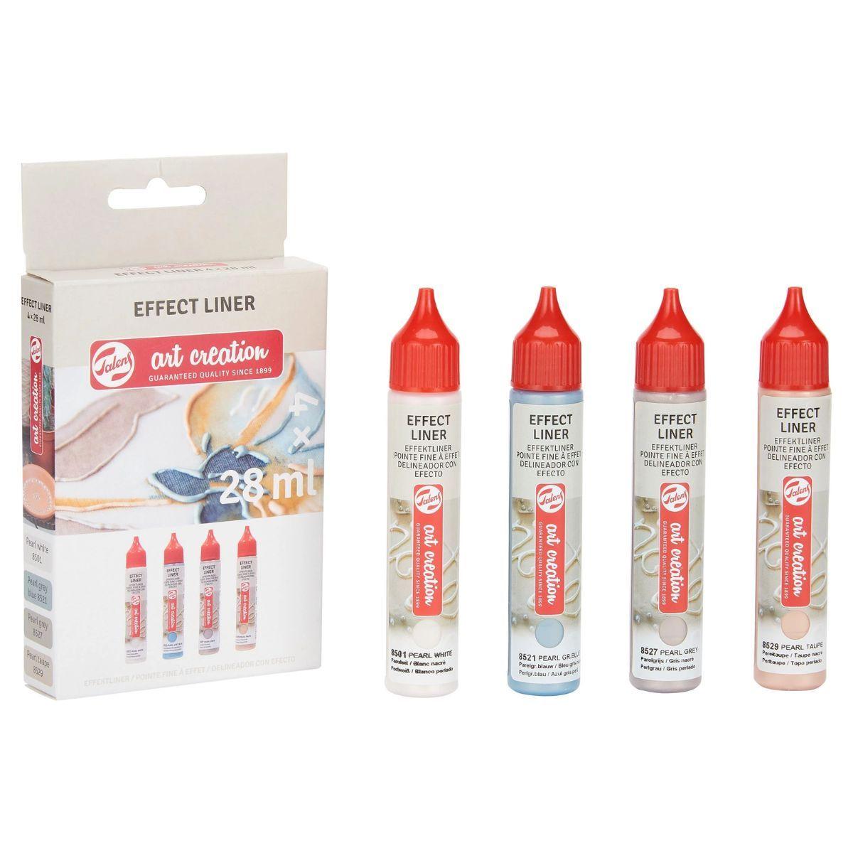 Pack 4 Delineador de Relieve Art Creation Aperlados 28ml-2