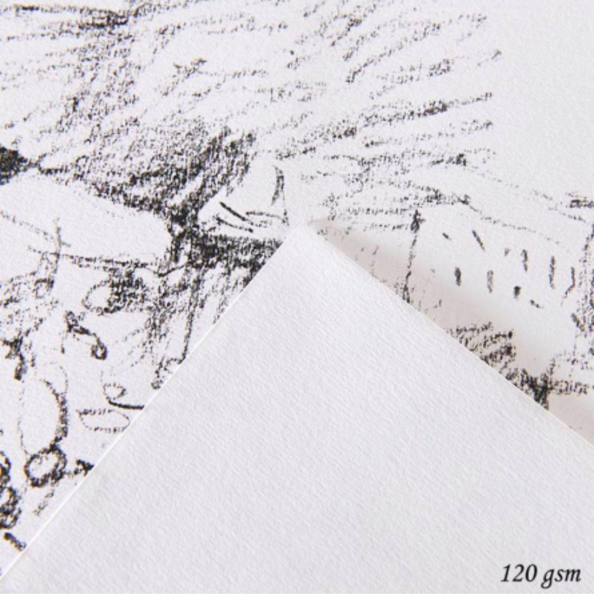 Croquera Dibujo Canson 1557 120gr 50hjs Extra Blanco A4-2