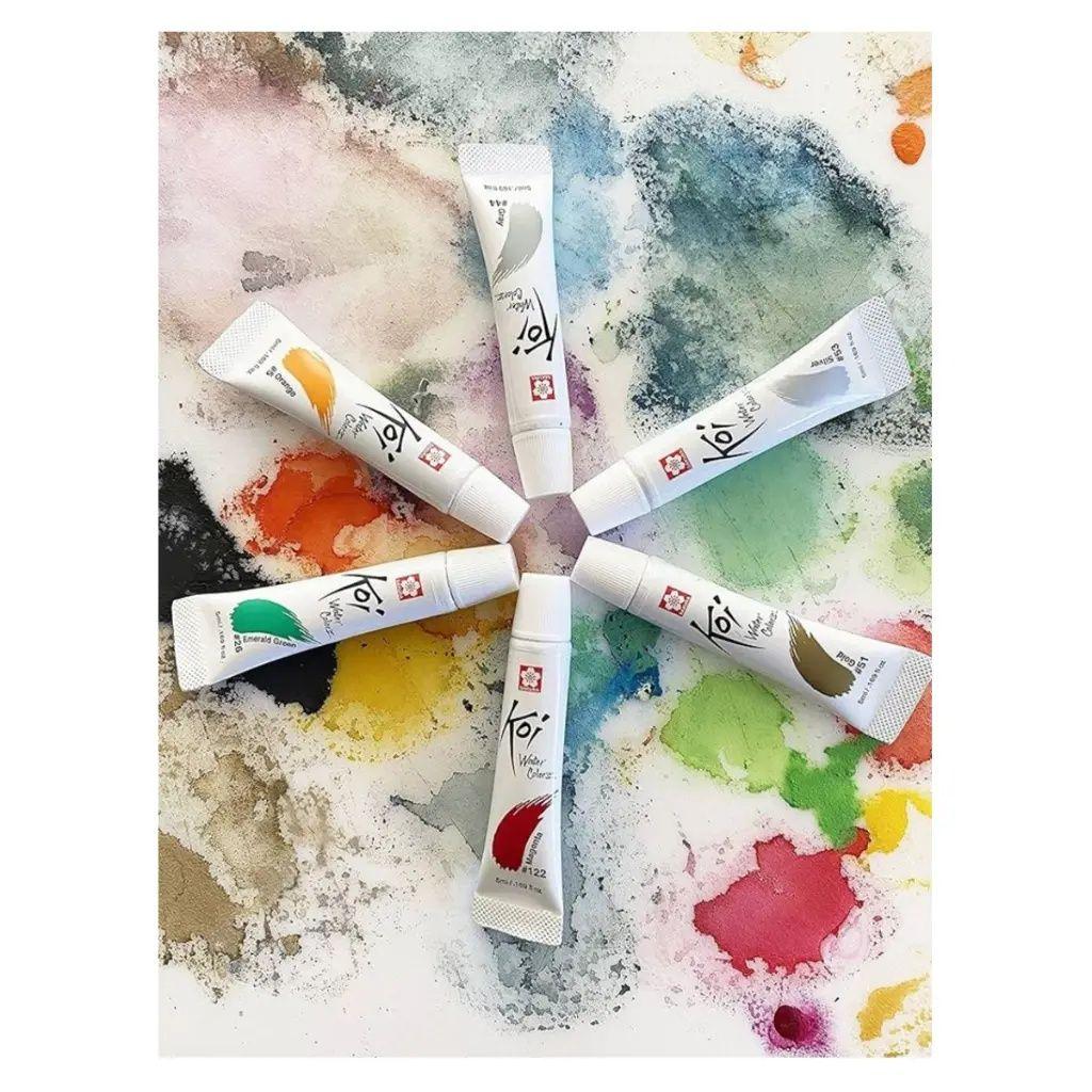 Acuarela en Tubo Sakura Koi Set 24 Colores 5ml-4