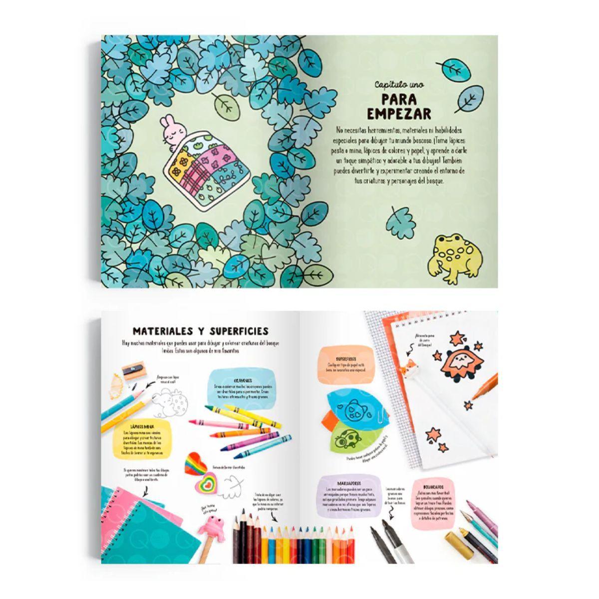 Libro Como Dibujar Criaturas Lindas del Bosque Angela Nguyen-4