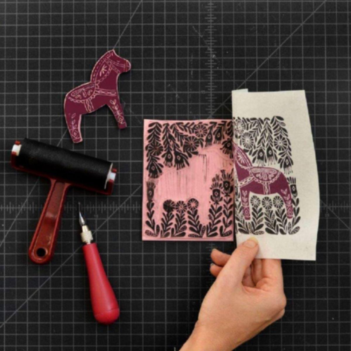 Kit de Impresión Linóleo Speedball Para Crear Timbres-2