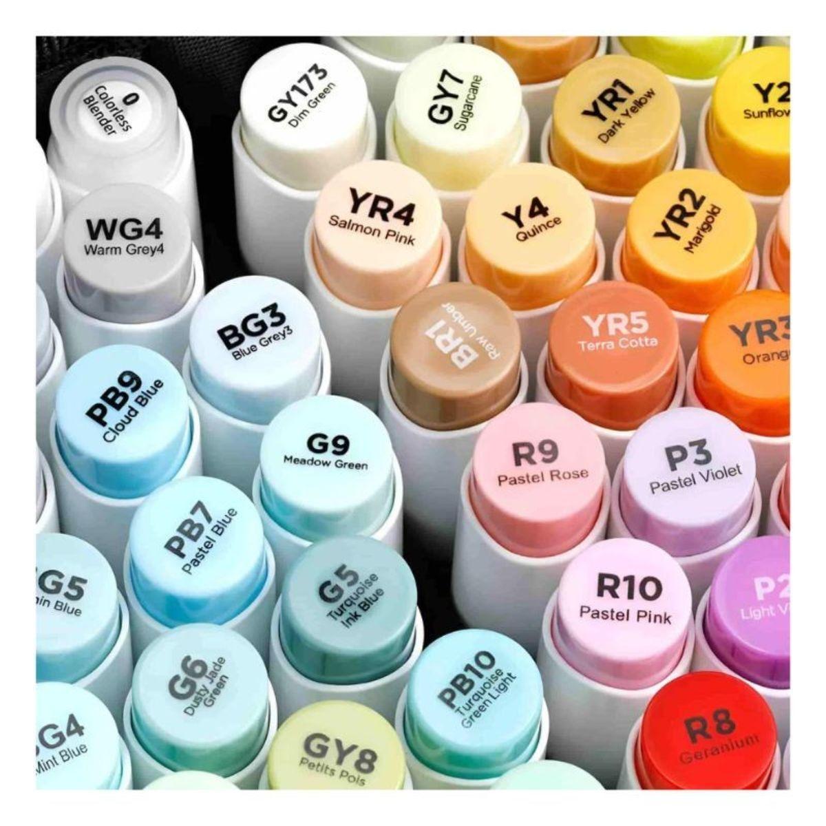 Marcadores Alcohol Ohuhu Honolulu Set 72 Colores + Blender-2