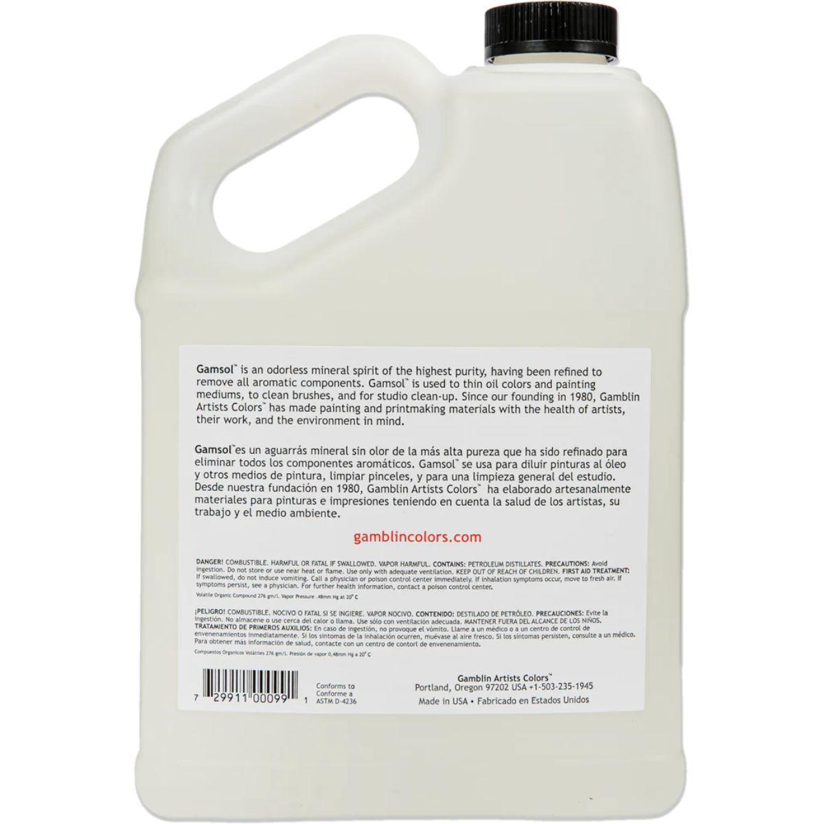 Solvente Sin Olor Para Óleos Gamsol Gamblin 3.76 L-2