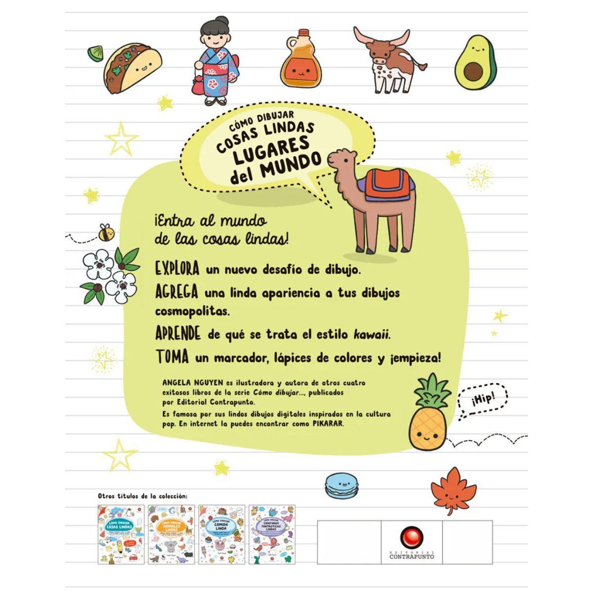 Libro Como Dibujar Cosas Lindas Lugares del Mundo A. Nguyen-1