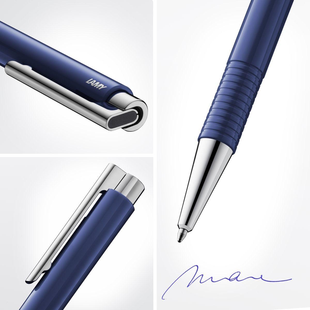 Bolígrafo Lamy Azul Logo M+ Tinta Azul-3