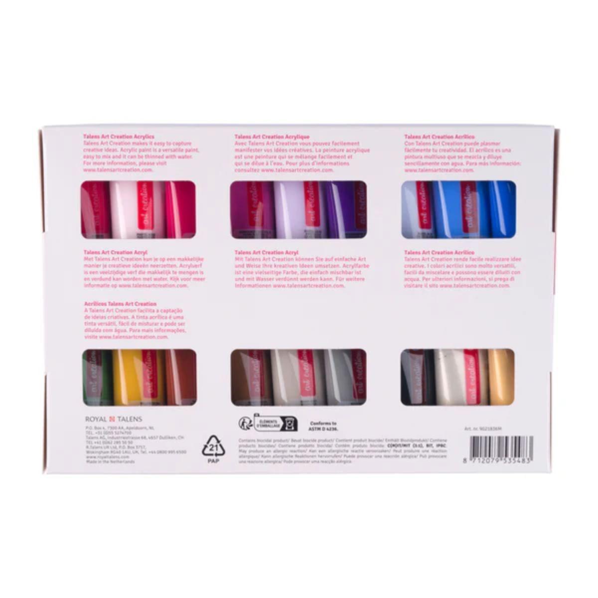 Acrílicos Art Creation Set 36 Colores 12ml-3