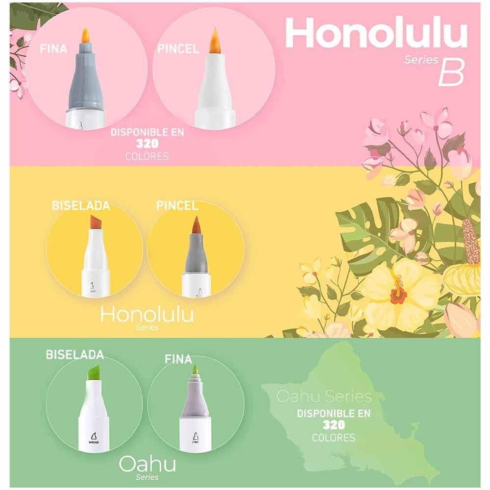 Set 104 Marcadores al Alcohol Ohuhu Honolulu + 1 Blender-3