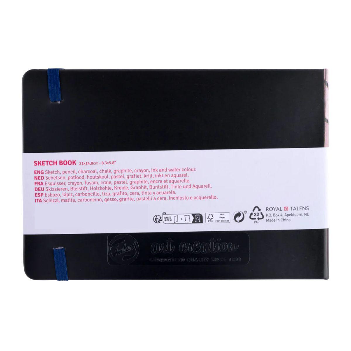 Libreta Art Creation Negra 21x14,8cm 140gr 80hjas.-2