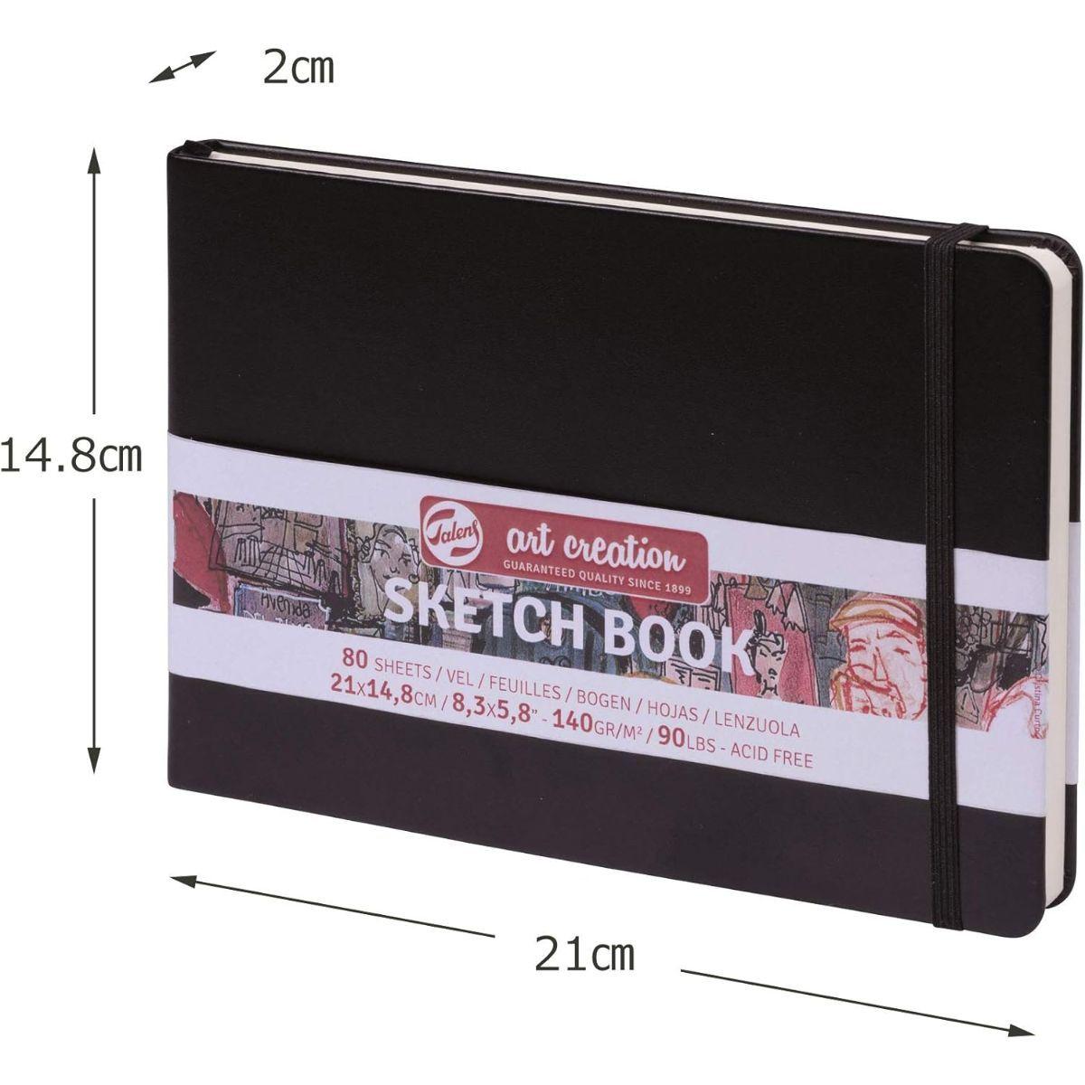 Libreta Art Creation Negra 21x14,8cm 140gr 80hjas.-2