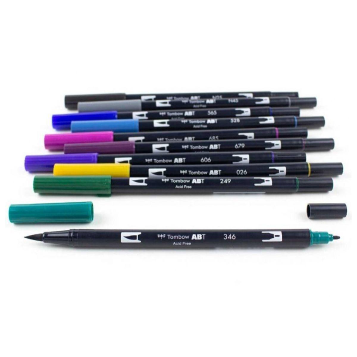 Set Marcadores Tombow Dual Brush Bohemio 10 colores-2