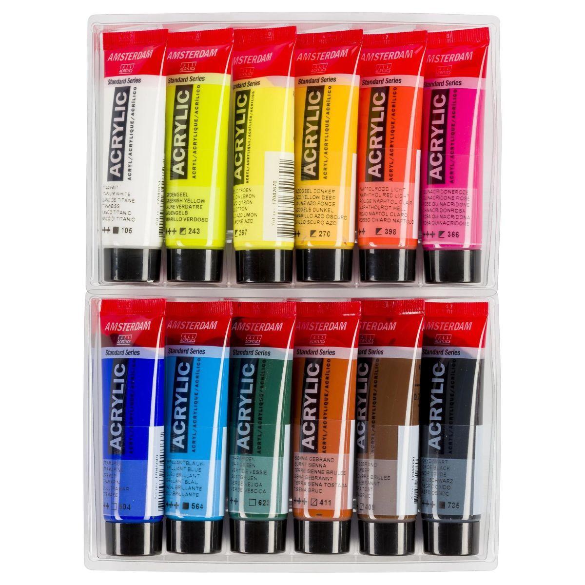 Acrílico Amsterdam Pack 12 Colores 20ml Paisaje-2