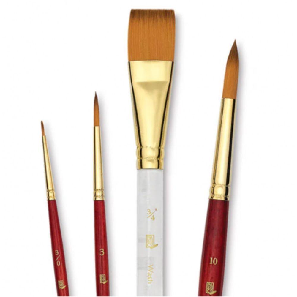 Set 4 Pincel Acuarela Heritage Princeton Sintético-2