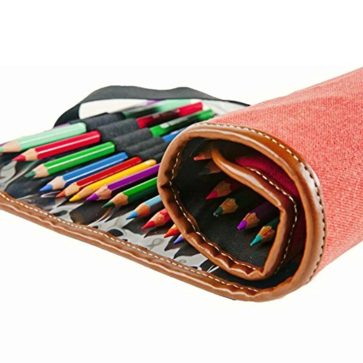 Estuche Enrollable Speedball para 36 Lápices Rosa-3