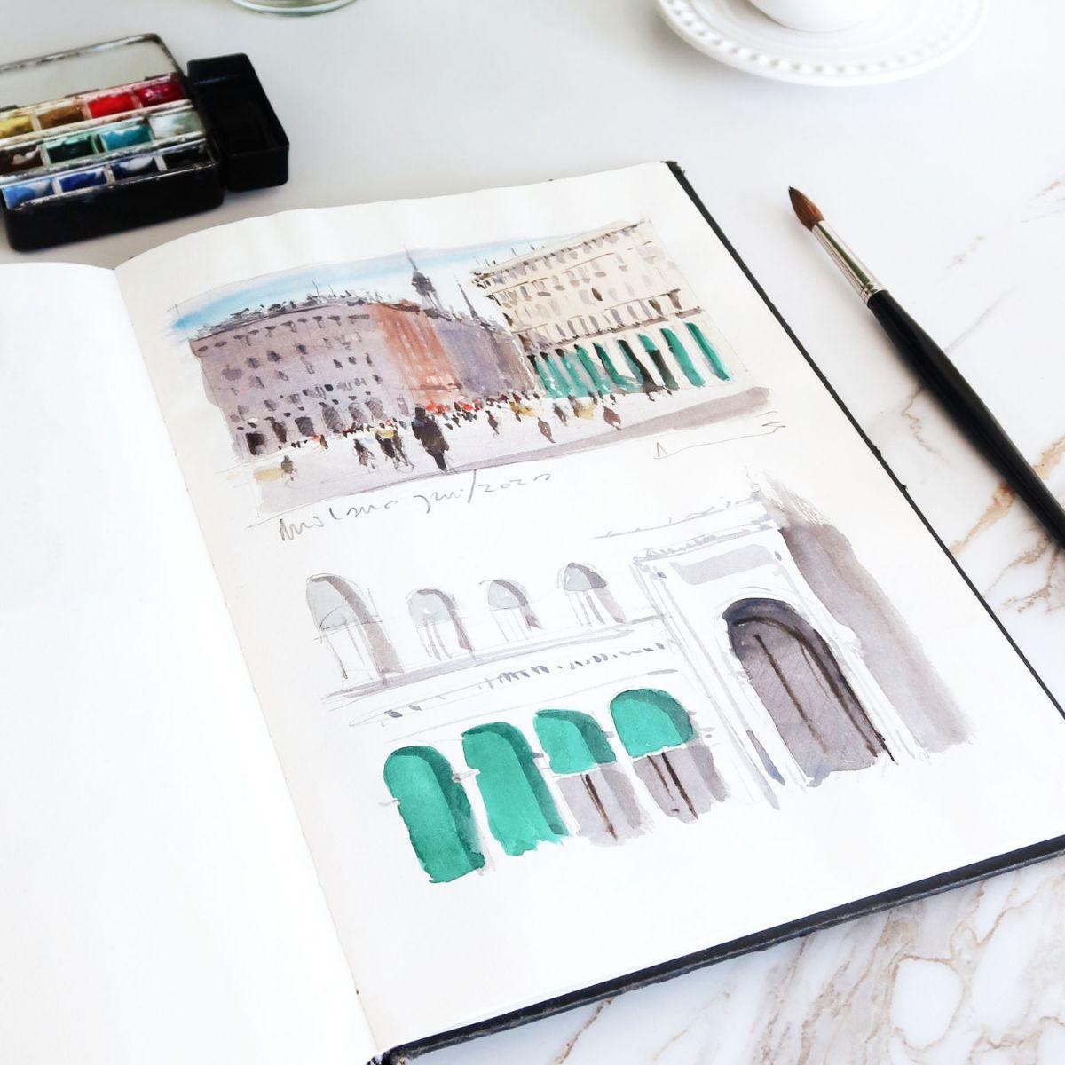 Libreta Dibujo Hahnemuhle Sketch 120gr 64 Hojas A4 21x29cm-3