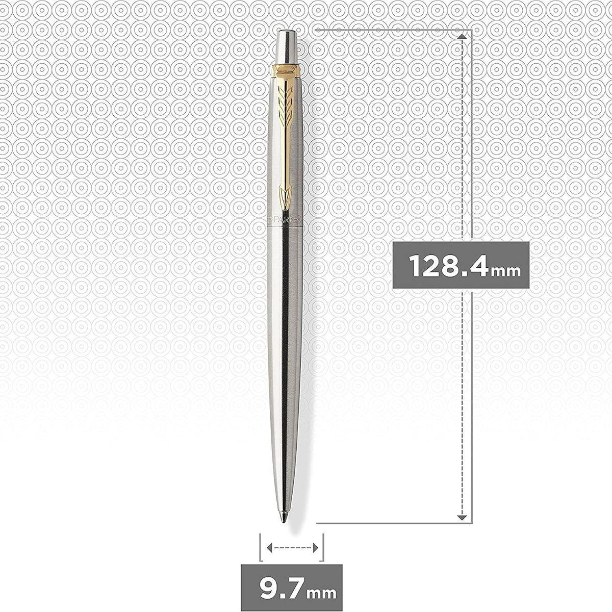 Boligrafo Parker Jotter Acero Inoxidable C/Dorado-4
