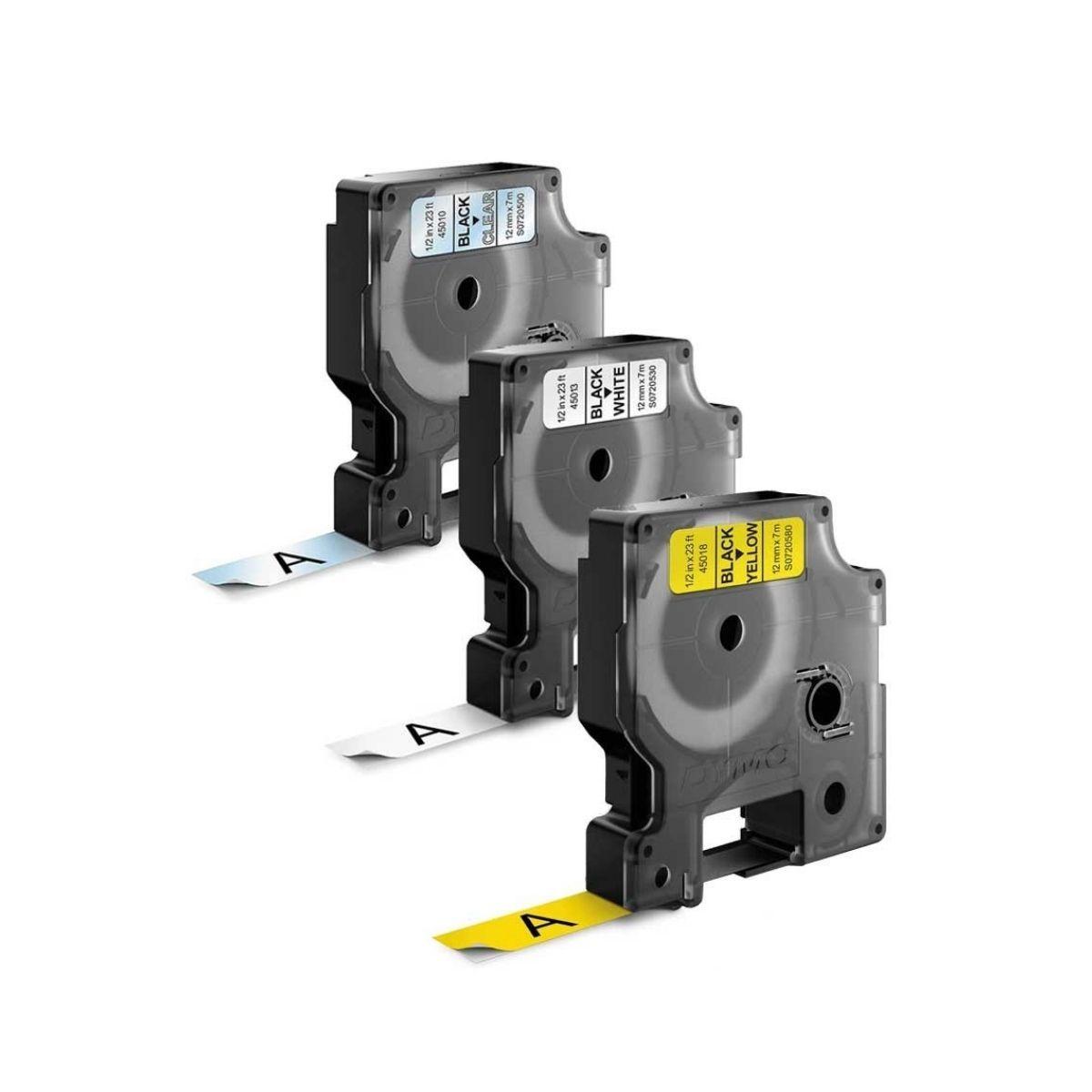 Cinta Dymo D1 12mm X 7m Negro Amarillo-2