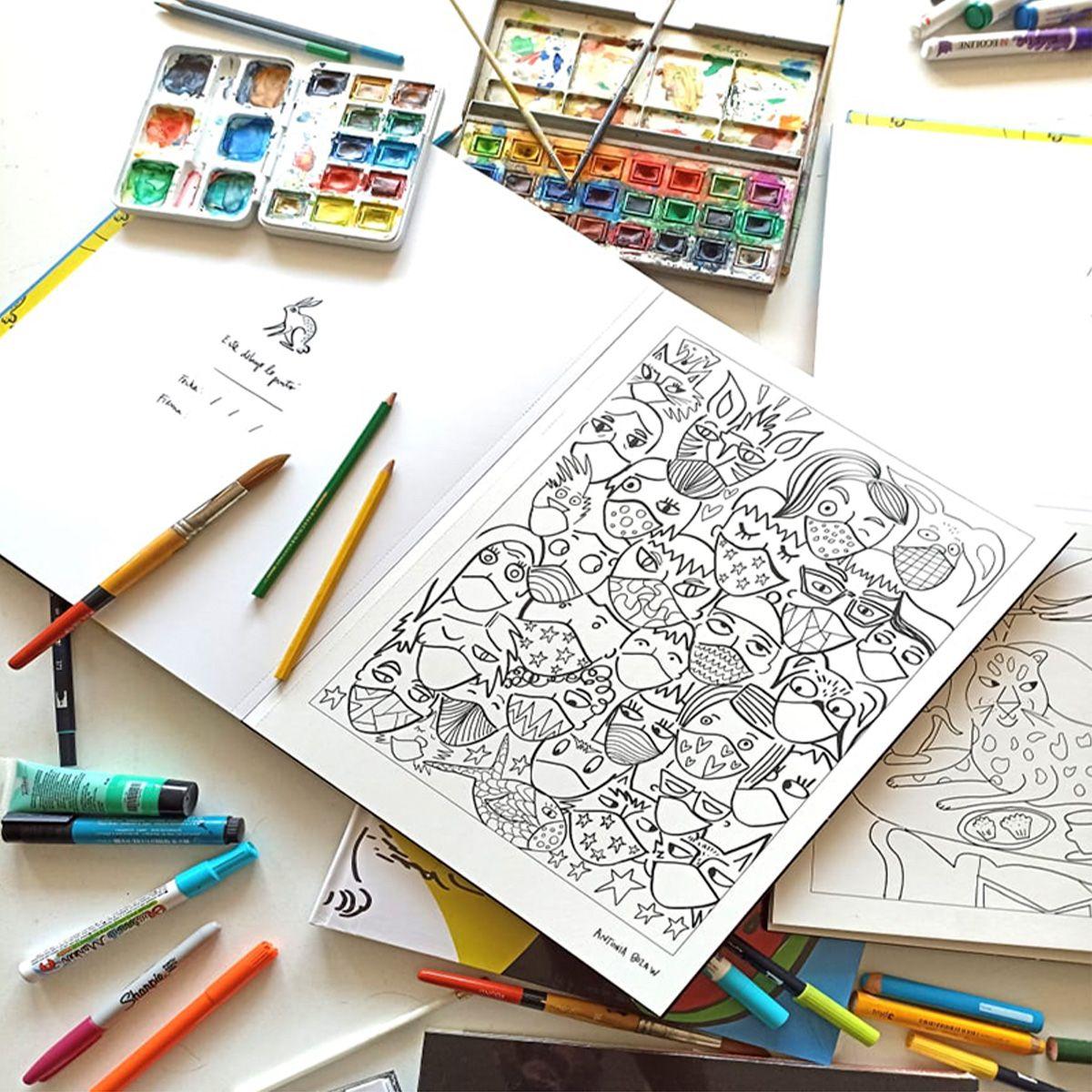 Libro para Colorear Mascotas Antonia Boza-2