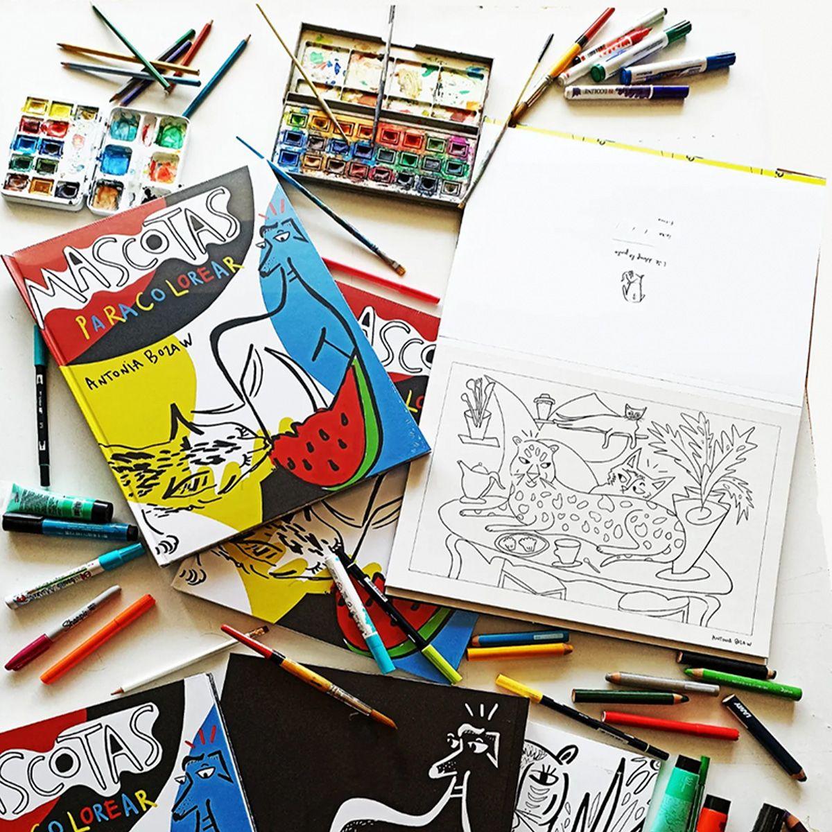 Libro para Colorear Mascotas Antonia Boza-3