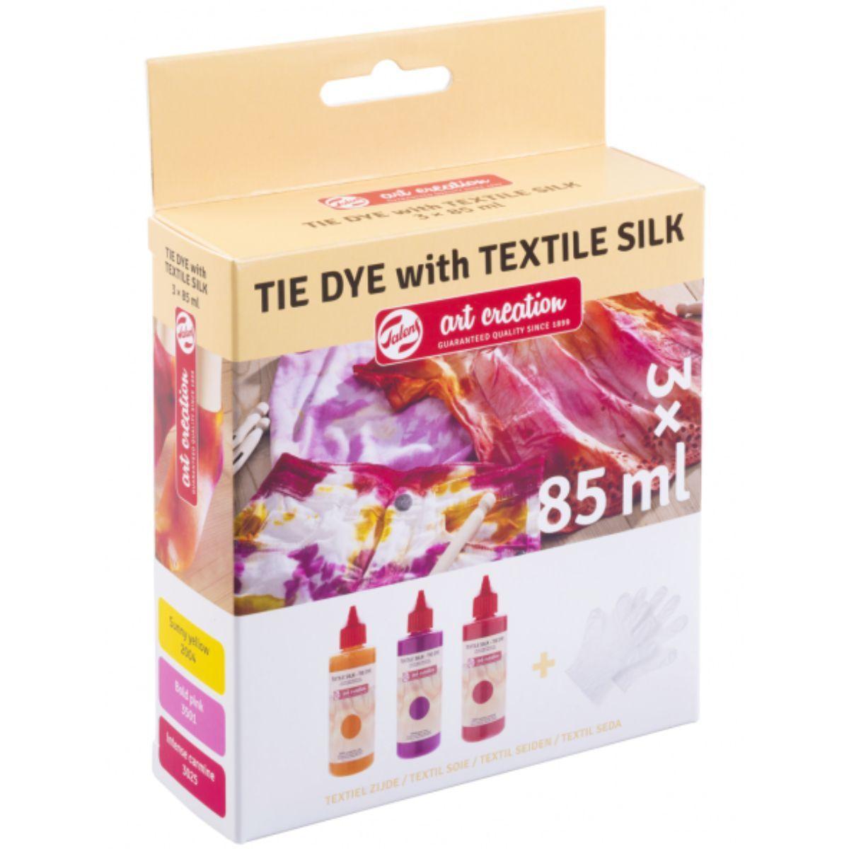 Set 3 Colores Rosa Teñido Tie Dye Art Creation 85ml-0
