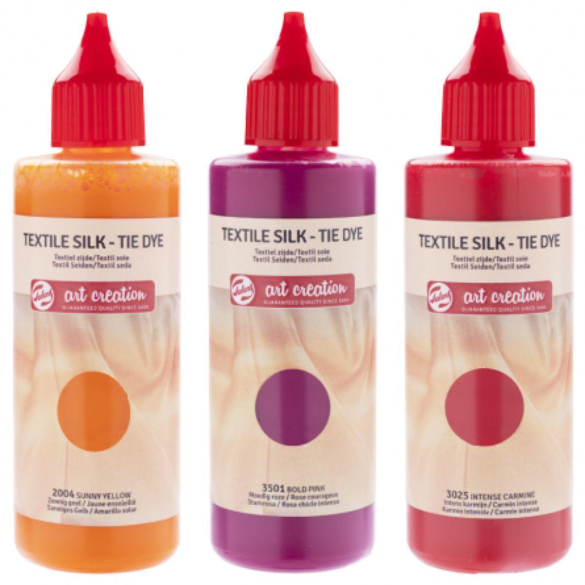 Set 3 Colores Rosa Teñido Tie Dye Art Creation 85ml-1