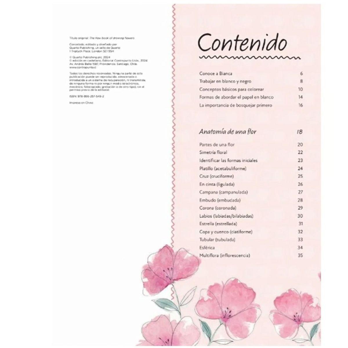 Libro El Arte de Dibujar Flores De Bianca Giarol-2