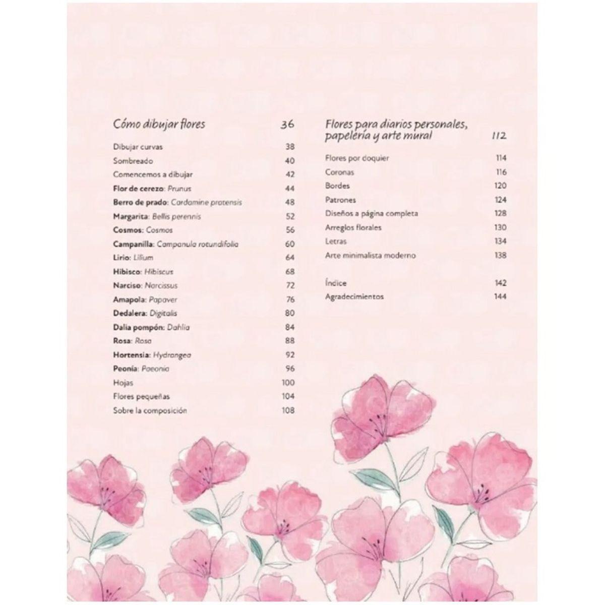 Libro El Arte de Dibujar Flores De Bianca Giarol-3
