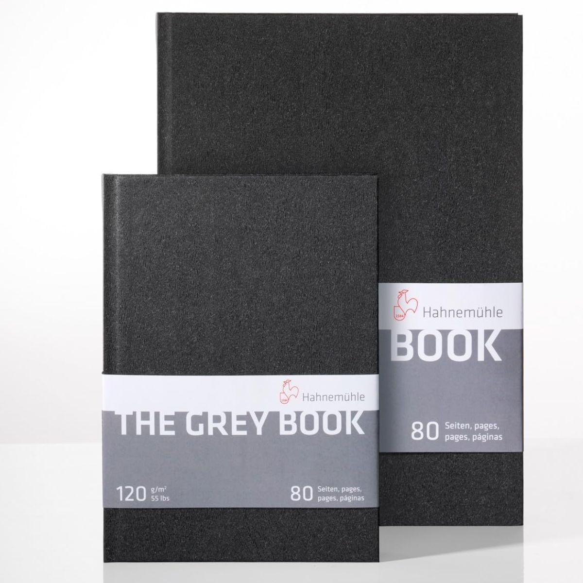 Libreta Dibujo Hahnemuhle Hojas Grises 120gr 40h A5 15x21cm-2