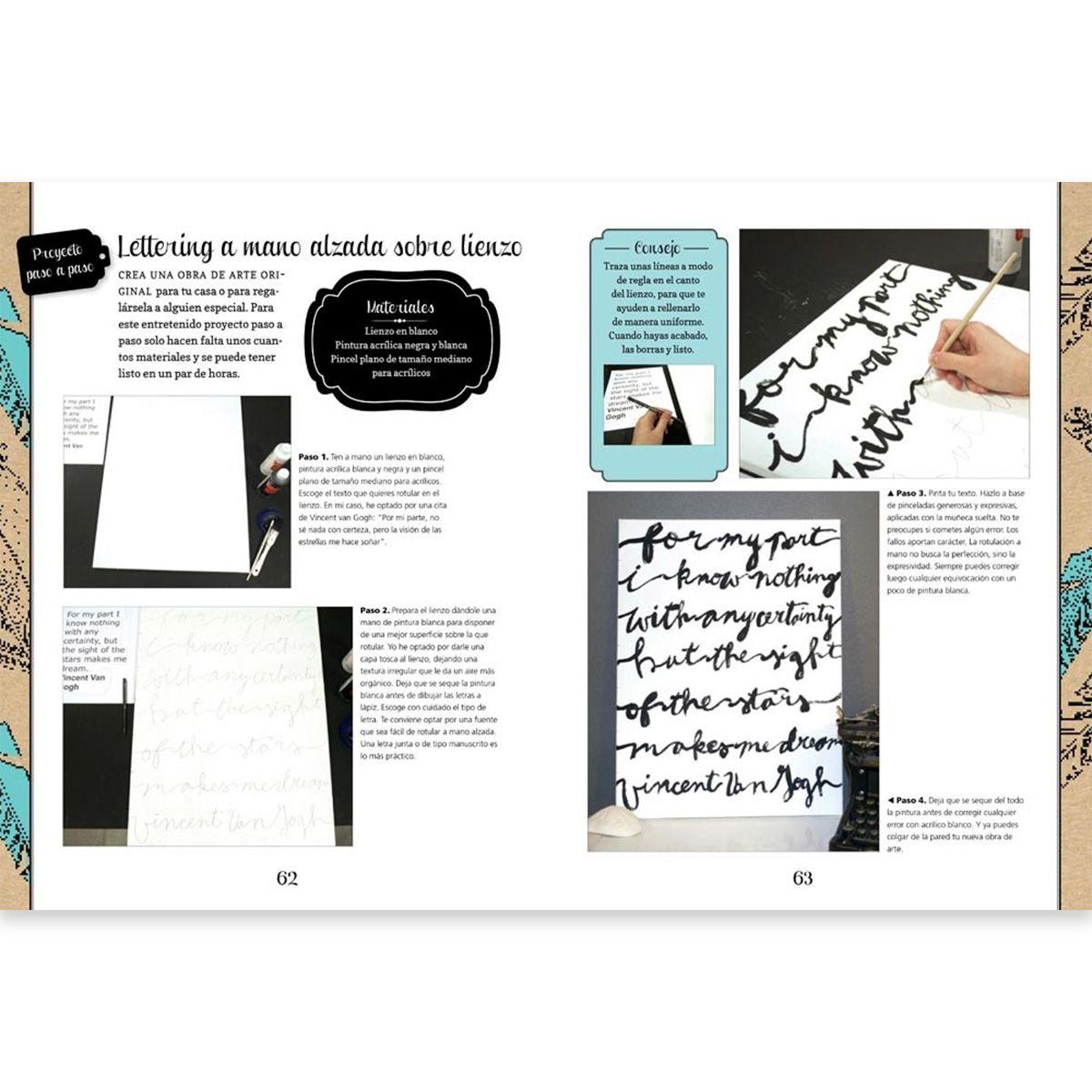 Libro Lettering Creativo: Técnicas, ideas y trucos-2