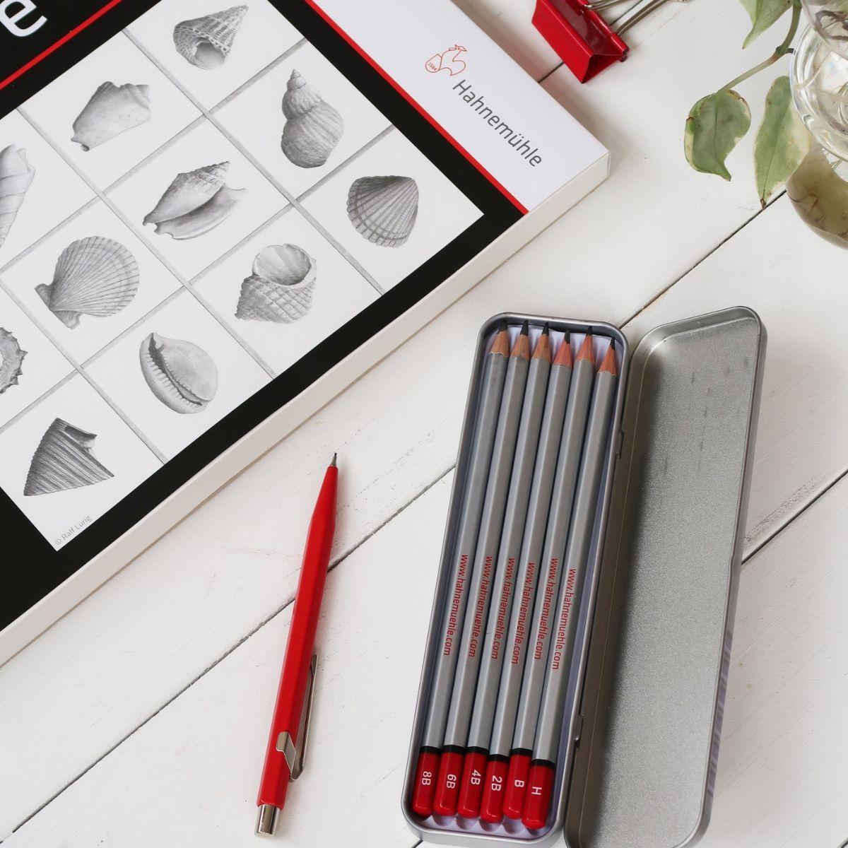 2 Block de Dibujo Hahnemuhle con Set de Grafito de Regalos-5