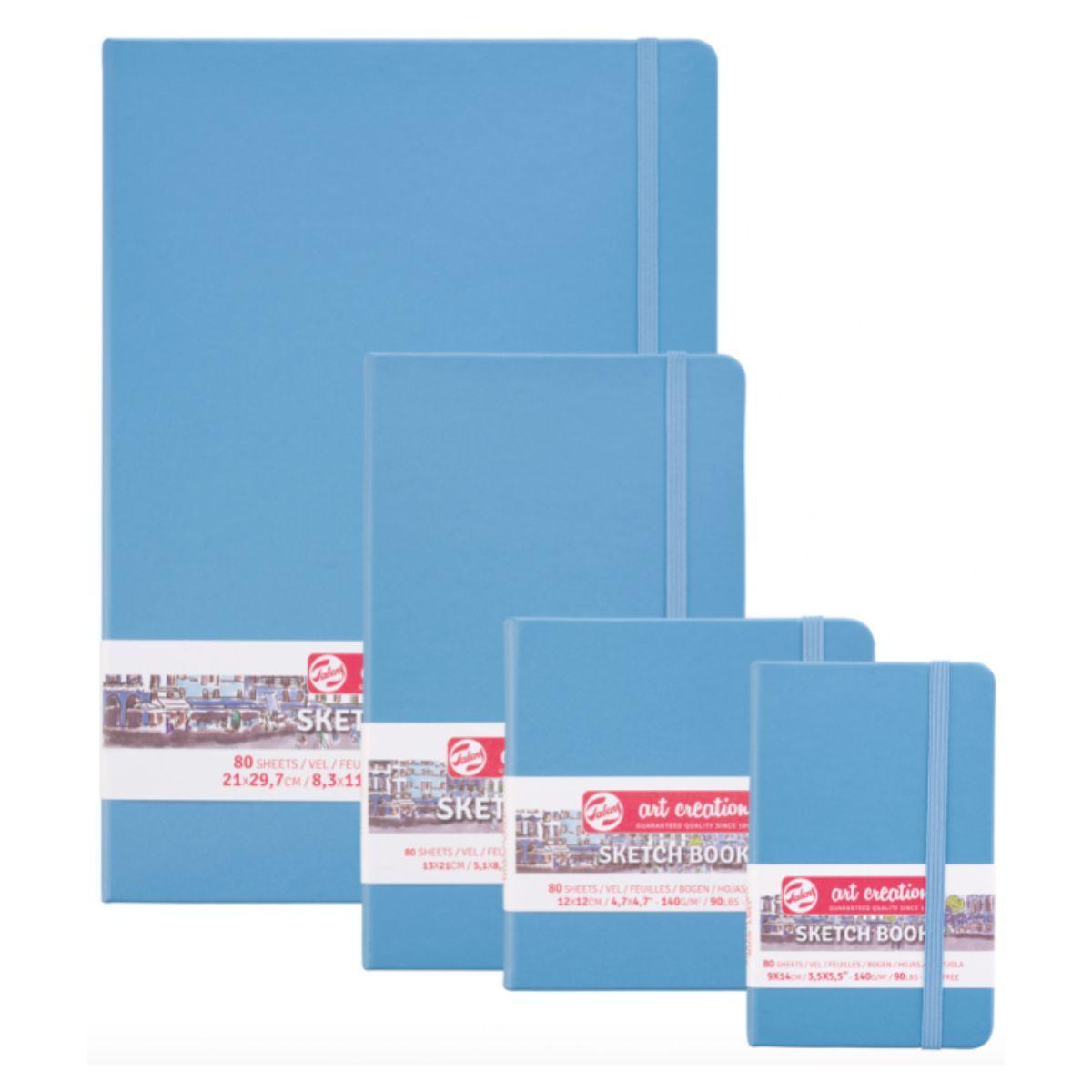 Libreta Art Creation Azul Lago 13x21cm 140gr 80hjas.-2