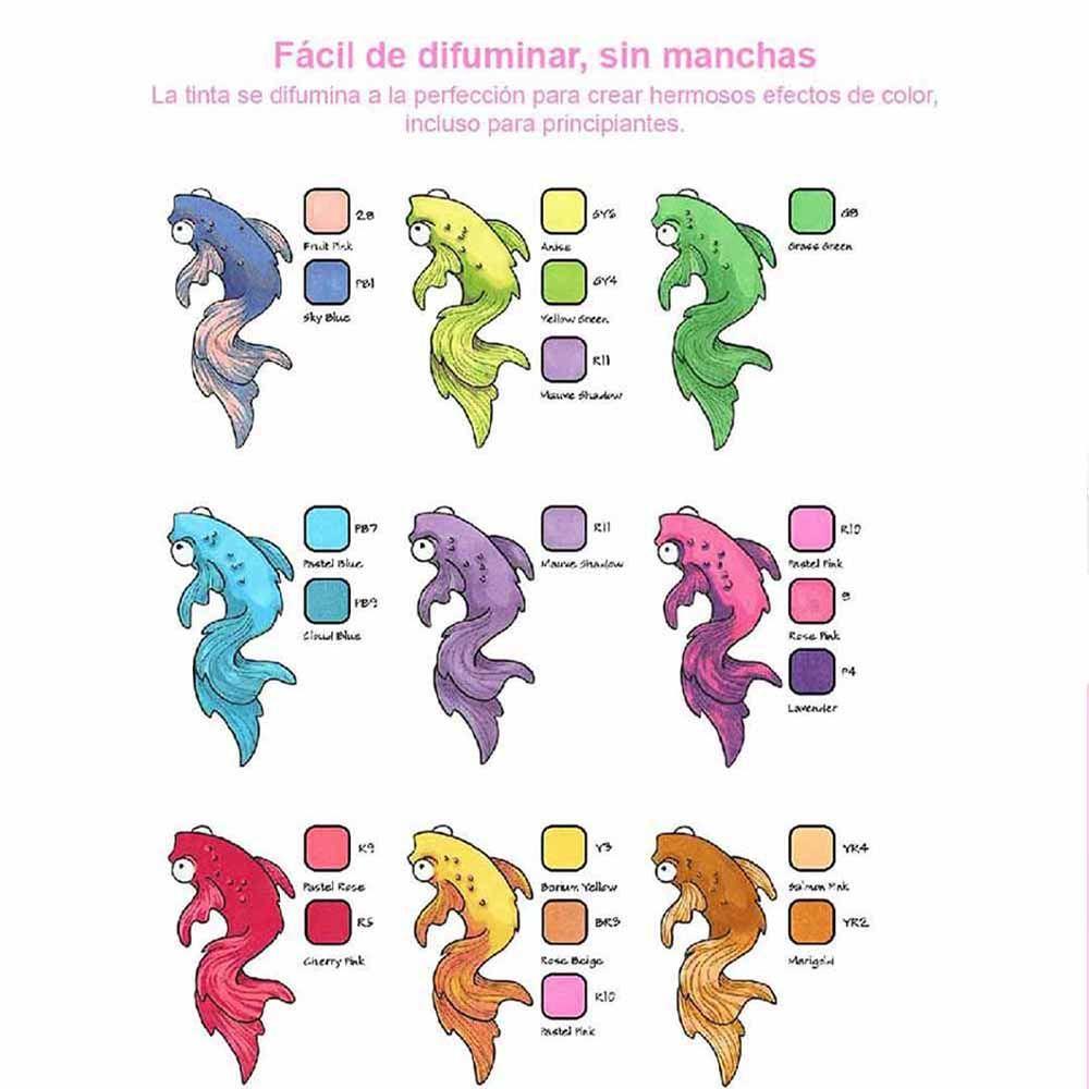 Marcadores al Alcohol Ohuhu Honolulu 48 Colores + 1 Blender-6