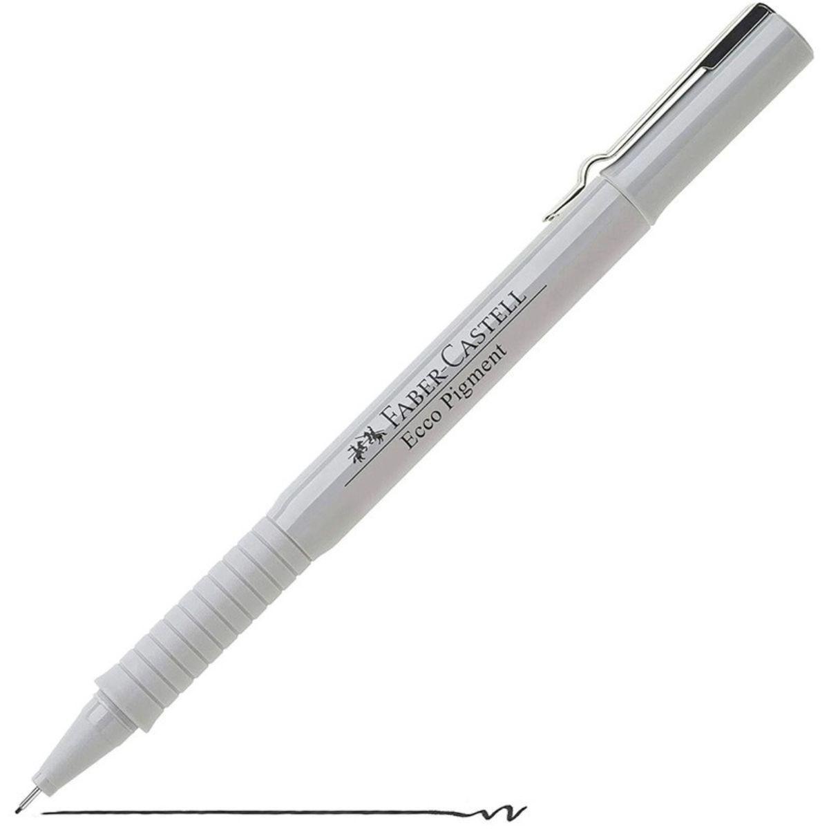 Set 4 Ecco Pigment Tiralíneas Negros Pitt Faber Castell-2