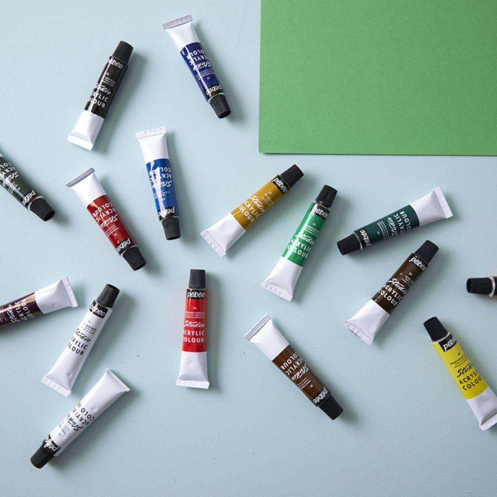 Acrílico Pebeo Studio Pack 12 Colores 12ml-3