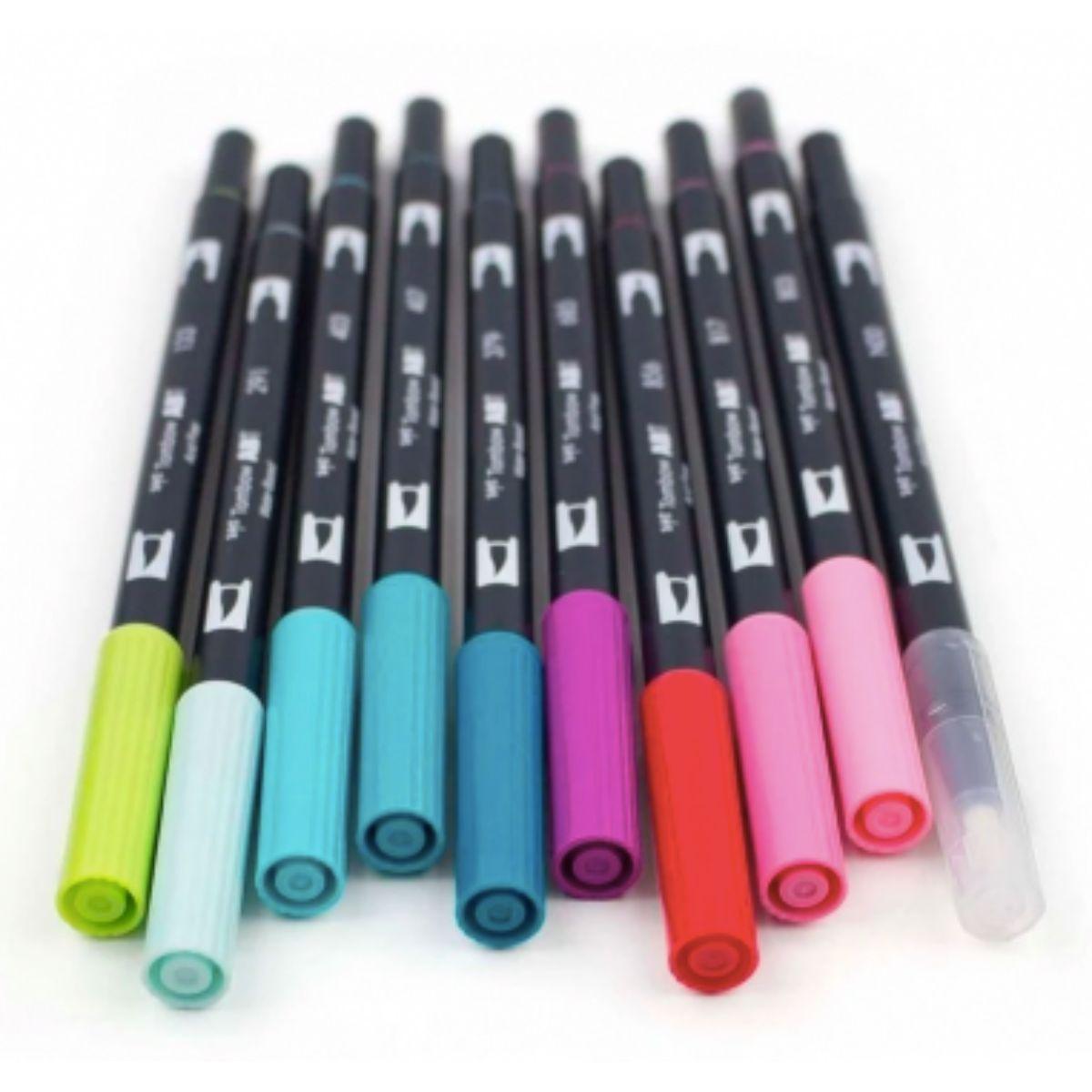 Set Marcadores Tombow Dual Brush tropical 10 colores-2