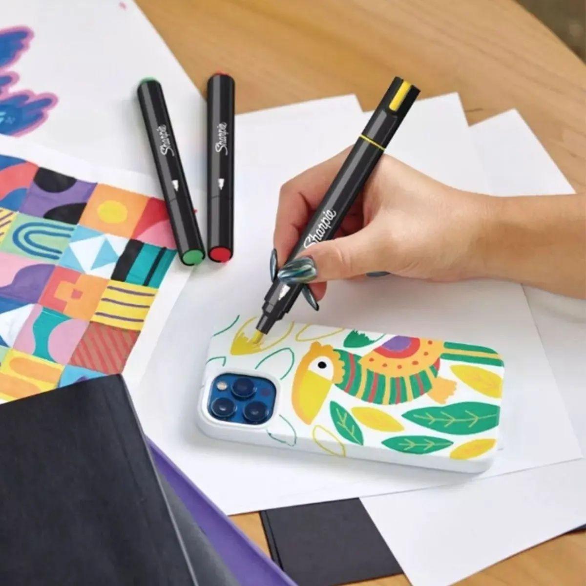 Marcadores Sharpie Acrylic Punta Fina Set 5 Colores Básicos-4