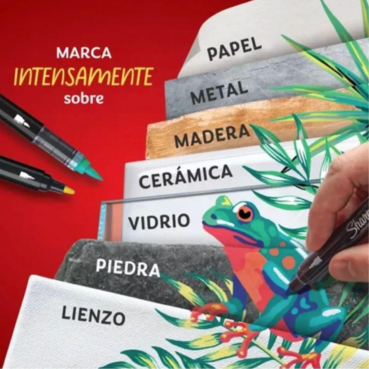 Marcadores Sharpie Acrylic Punta Fina Set 5 Colores Básicos-5