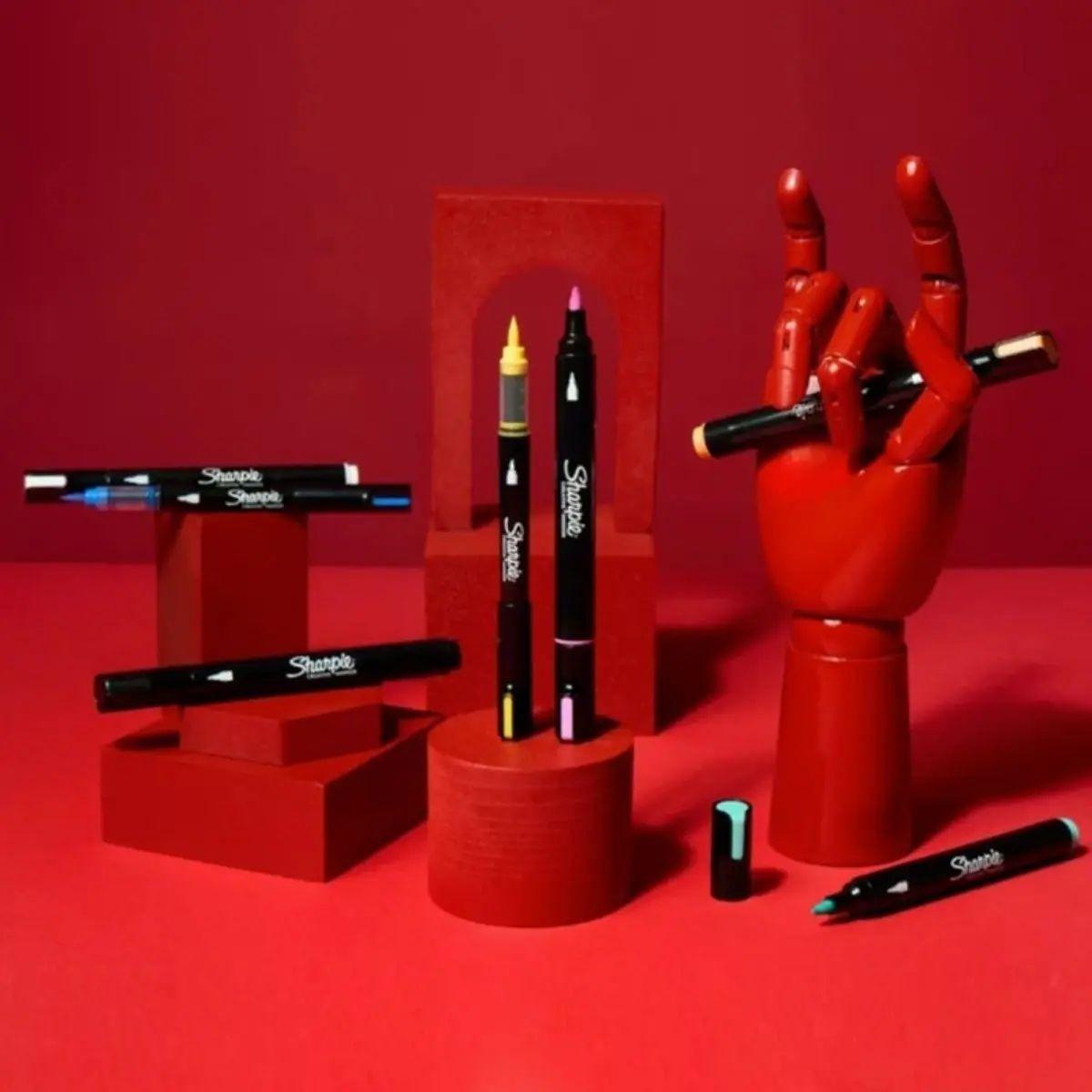 Marcadores Sharpie Acrylic Punta Fina Set 5 Colores Básicos-4