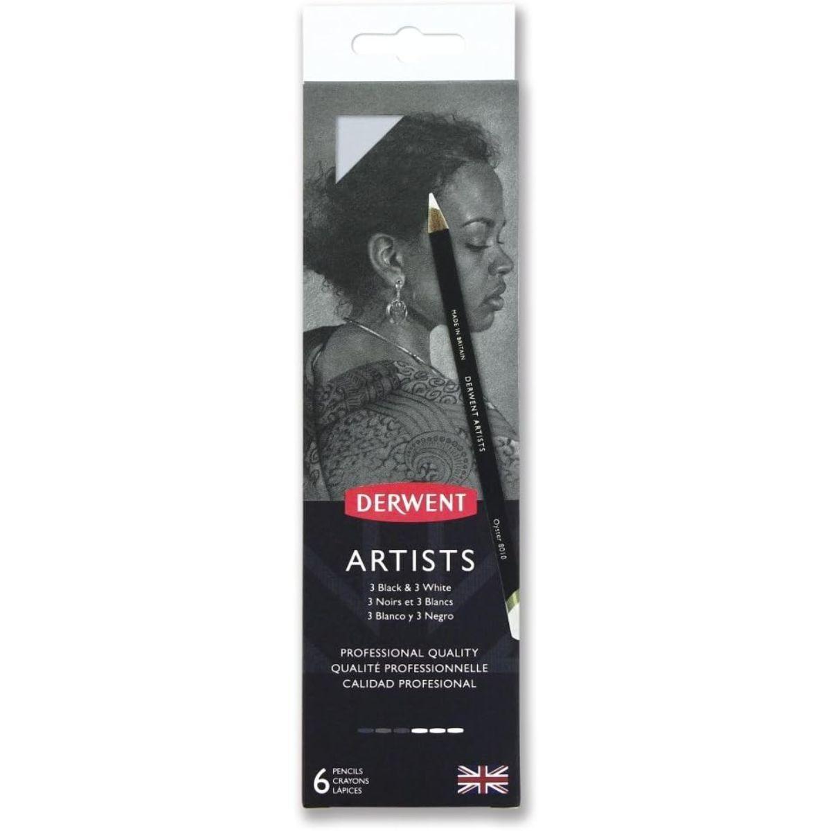 Set 6 Lápices de Colores Derwent Artists Caja Metálica-2