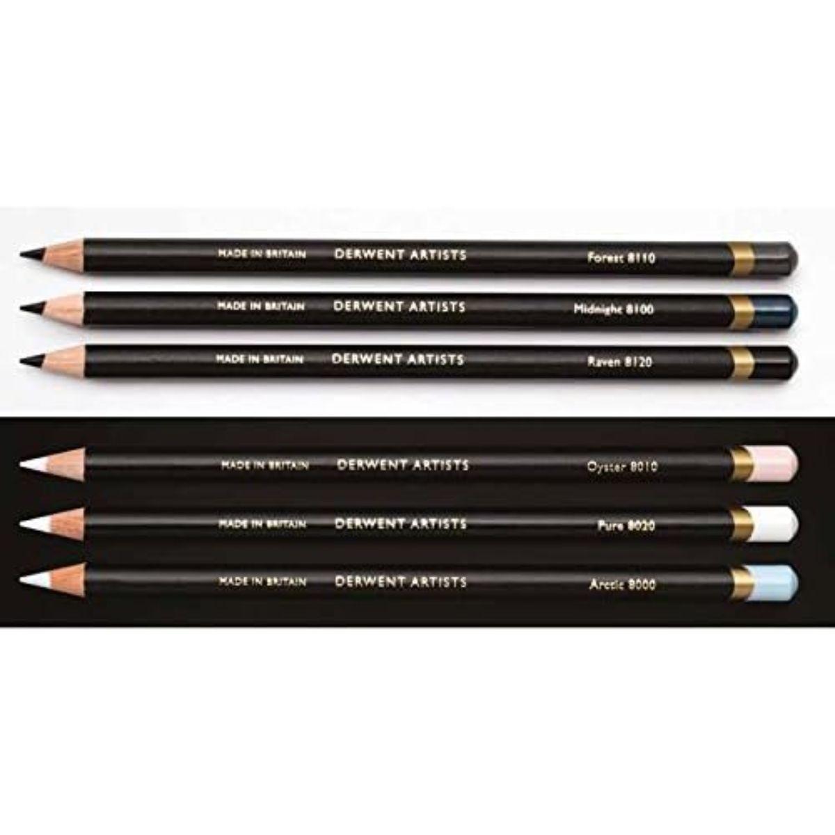 Set 6 Lápices de Colores Derwent Artists Caja Metálica-3