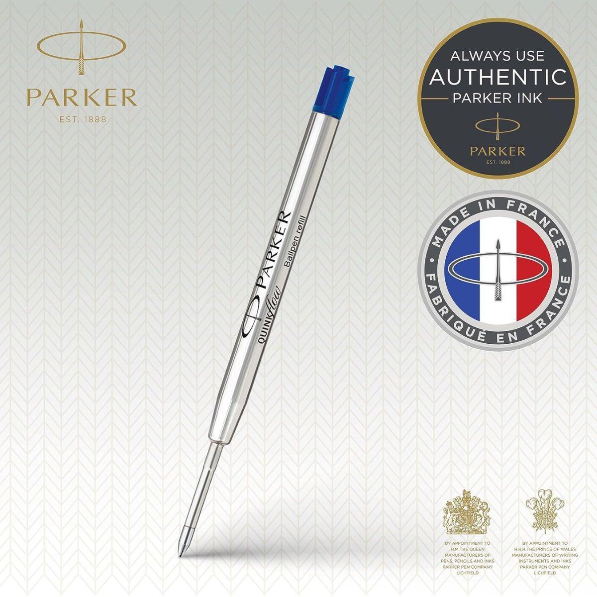 Repuesto De Bolígrafo Quinkflow Azul 0.8 Parker-2