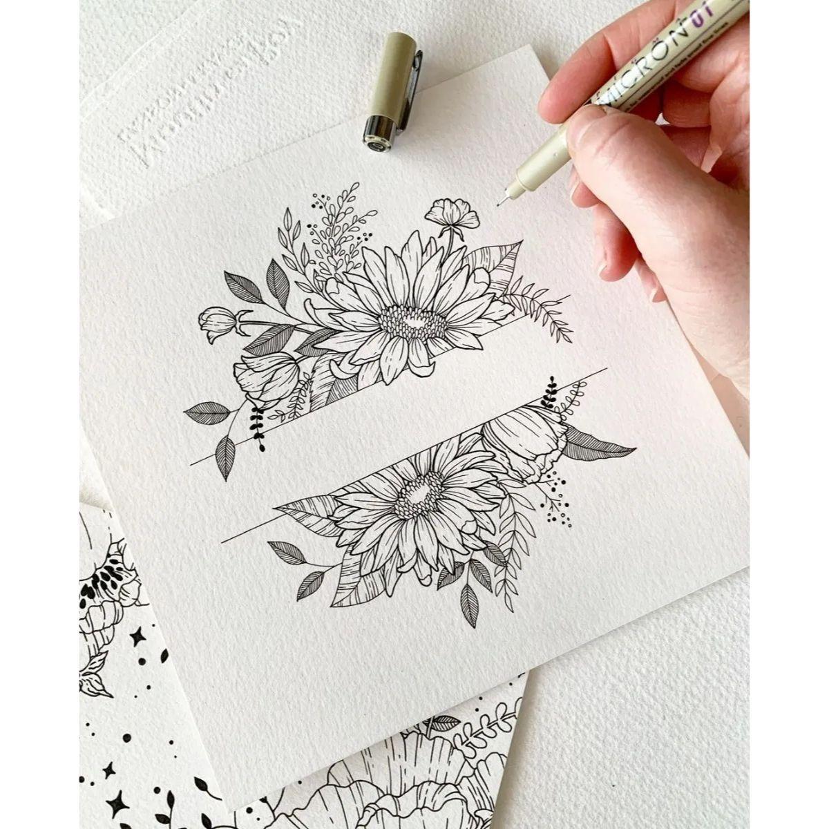 Set Manga Sakura (4 Tiralíneas + Brush + Gelly Roll Blanco)-10