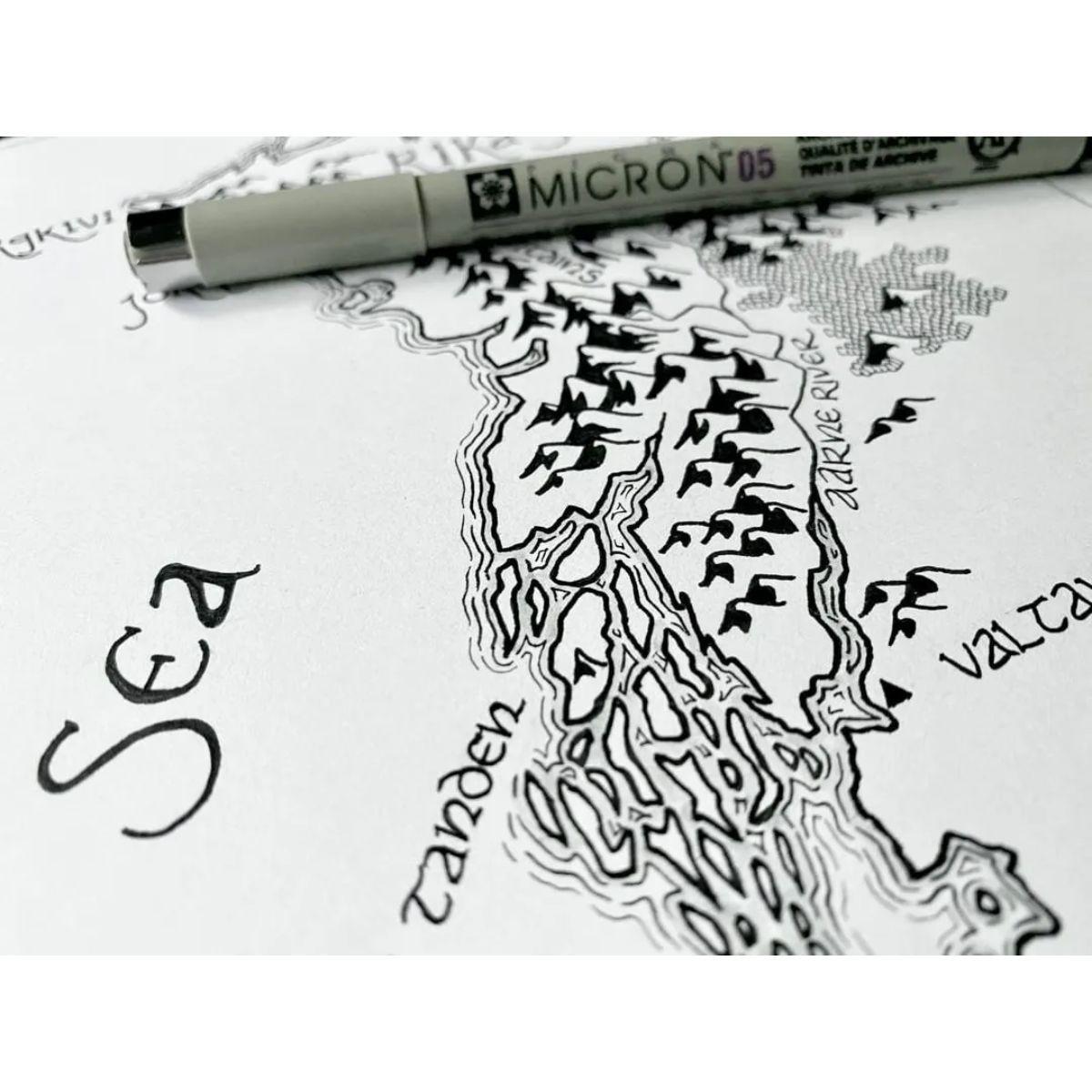 Set Manga Sakura (4 Tiralíneas + Brush + Gelly Roll Blanco)-8