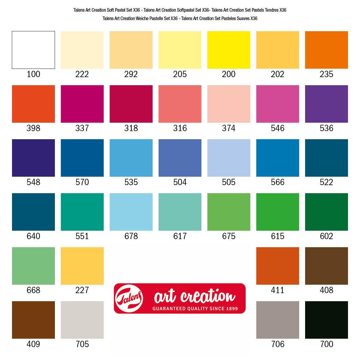 Barras Pasteles Secos Art Creation 36 Colores-2