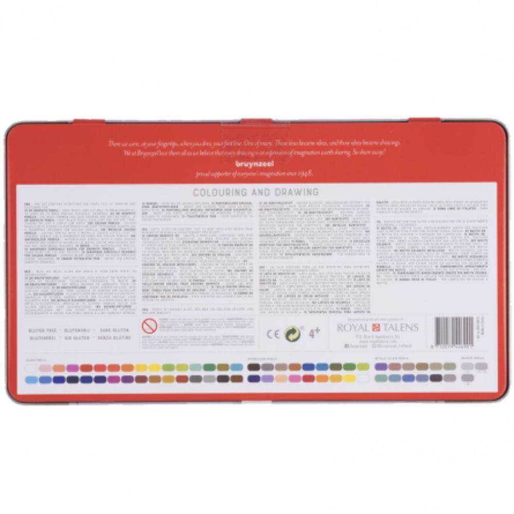 Lápices de Colores Bruynzeel Colouring & Drawing 70 Piezas-2