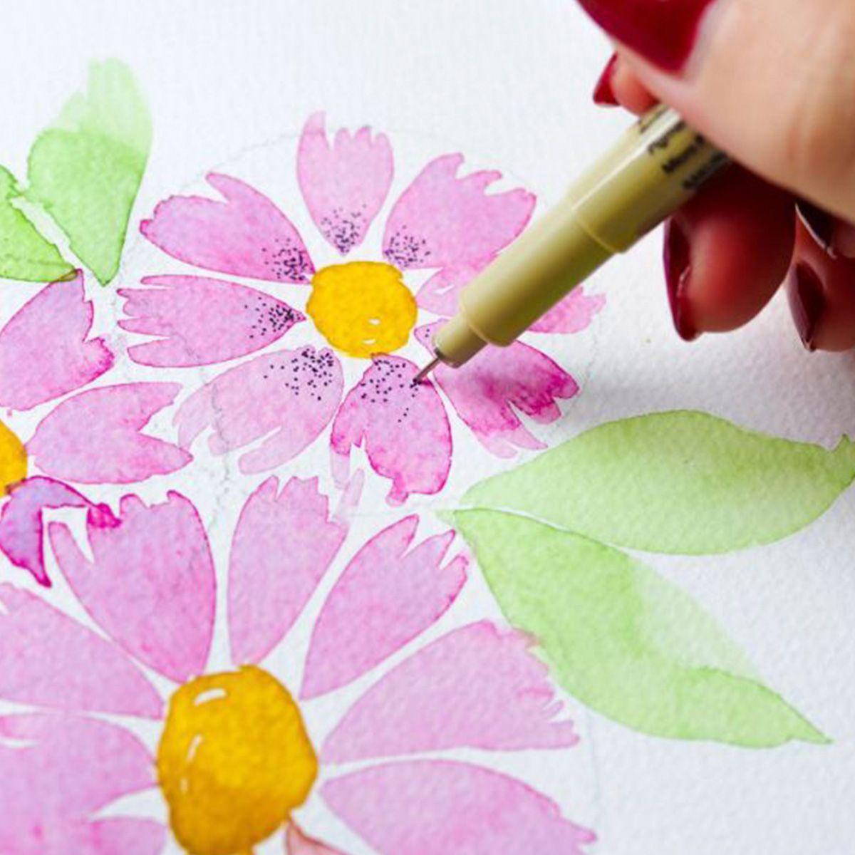 Multi Set Acuarelas Floral Talens 5 Piezas-4