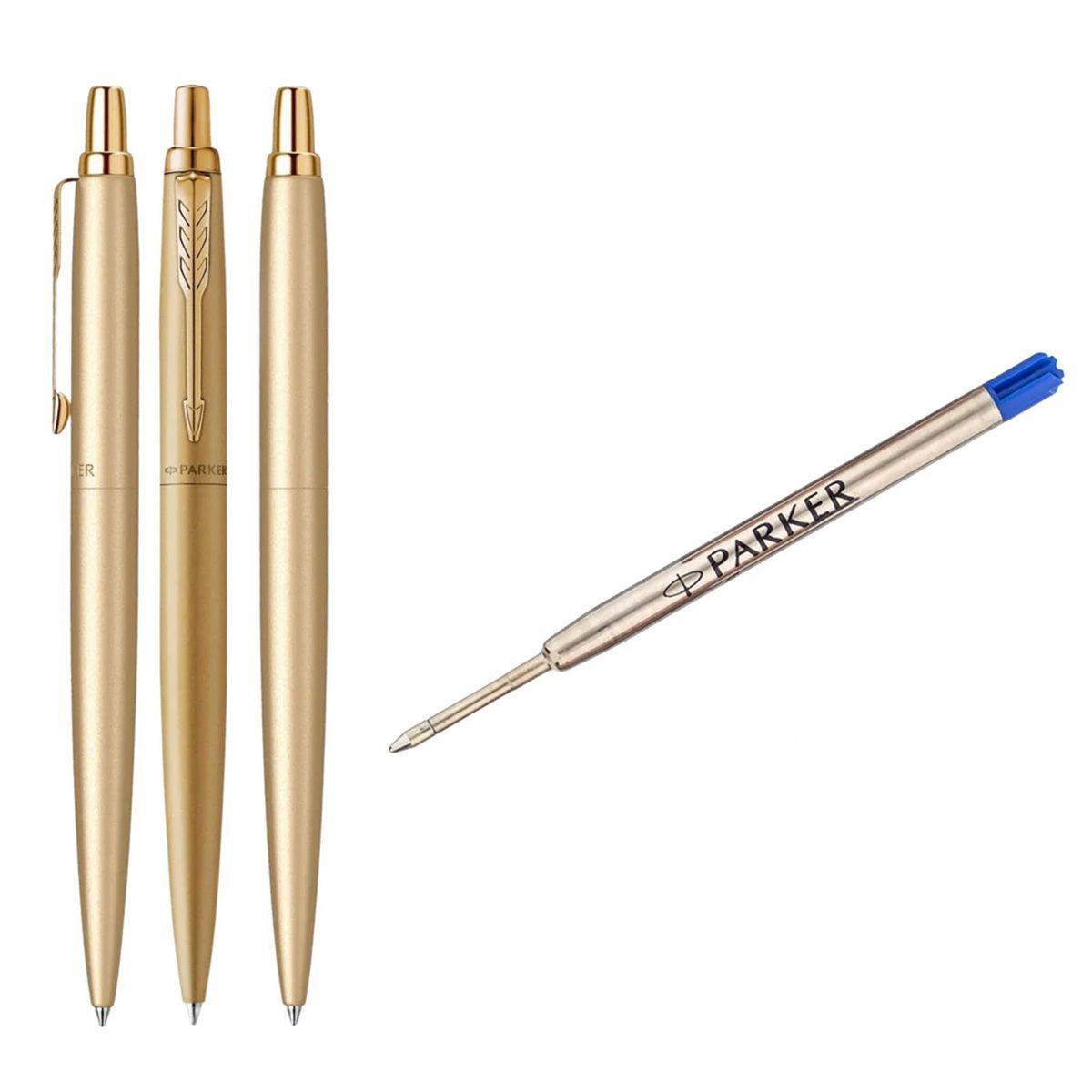 Bolígrafo Parker Jotter XL Dorado Punta Mediana Tinta Azul-4